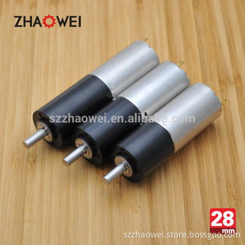 Low power long life 24V dc gear motor